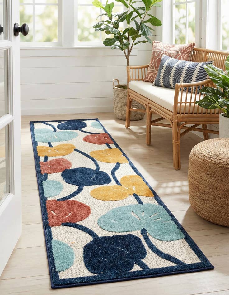 Detail image of 2' x 8' Easy-Clean Belize Indoor / Outdoor Runner Rug