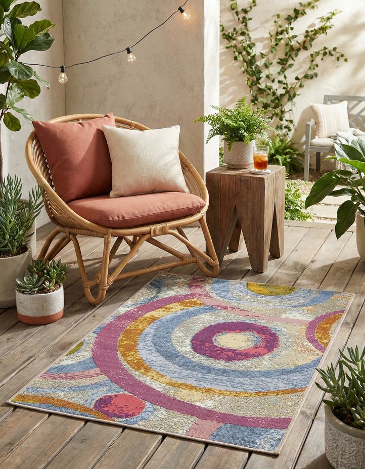 2' x 3' Easy-Clean Modern Indoor / Outdoor...
