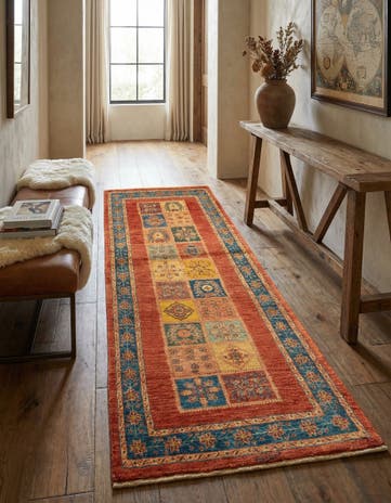 2' 8 x 6' 9 Luribaft Wool Runner Rug