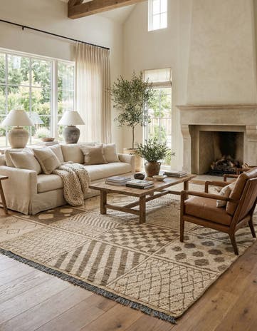 8' 5 x 10' 6 Hand Knotted Moroccan Wool Rug