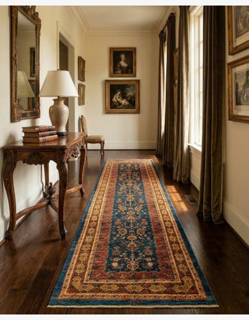 2' 9 x 9' 5 Luribaft Wool Runner Rug