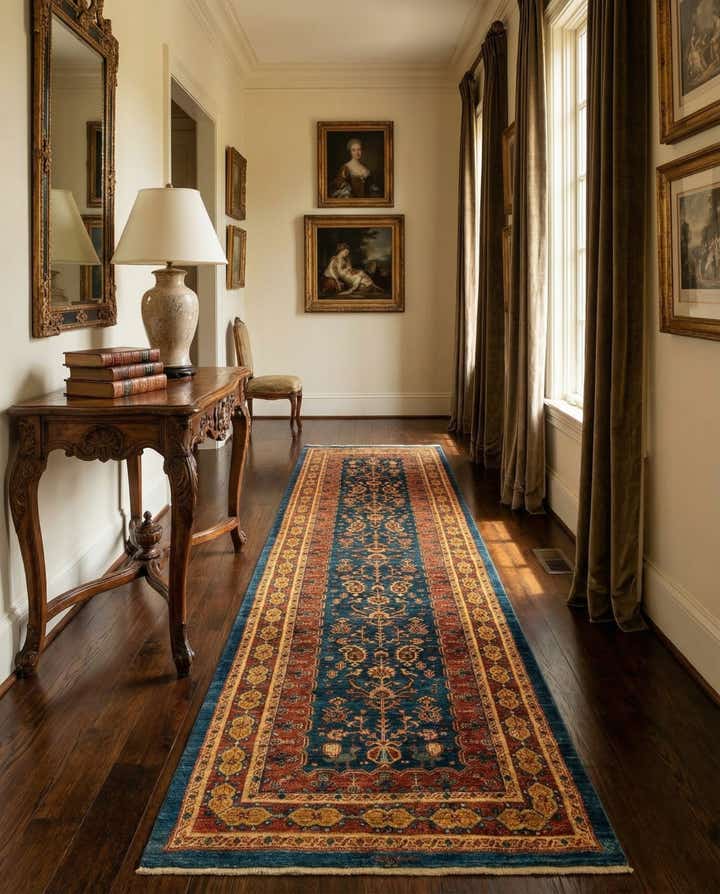 2' 9 x 9' 5 Luribaft Wool Runner Rug