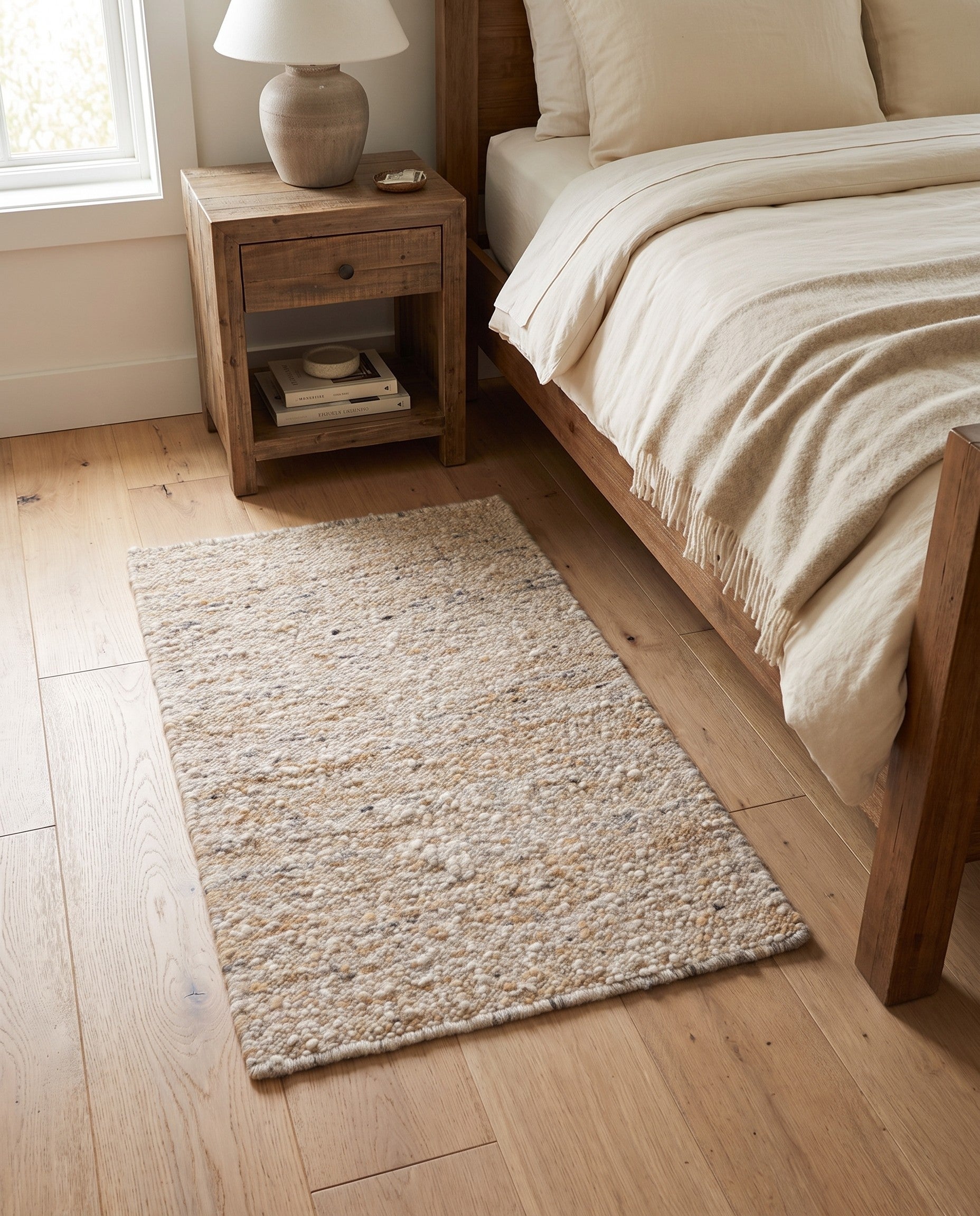 2' 1 x 3' Hand Knotted Moroccan Wool Rug