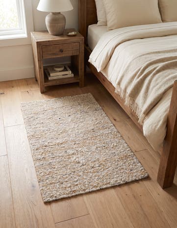 2' 1 x 3' Hand Knotted Moroccan Wool Rug