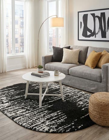 7' 10 x 10' Serenity Shag Oval Rug