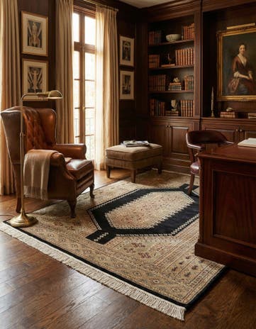 4' 2 x 6' 4 Hand Knotted Bokhara Oriental Rug