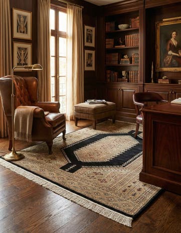 4' 2 x 6' 4 Hand Knotted Bokhara Oriental Rug