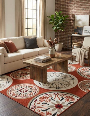 10' x 13' 1 Easy-Clean Modern Indoor / Outdoor Rug
