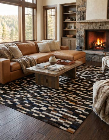 5' x 7' 11 Cowhide - Patchwork Rug