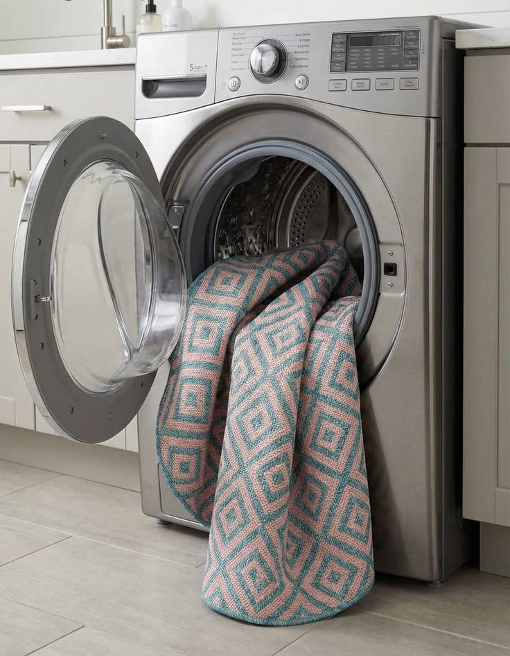 Detail image of 3' x 3'  Washable Jill Zarin Costa Rica Indoor / Outdoor Round Rug