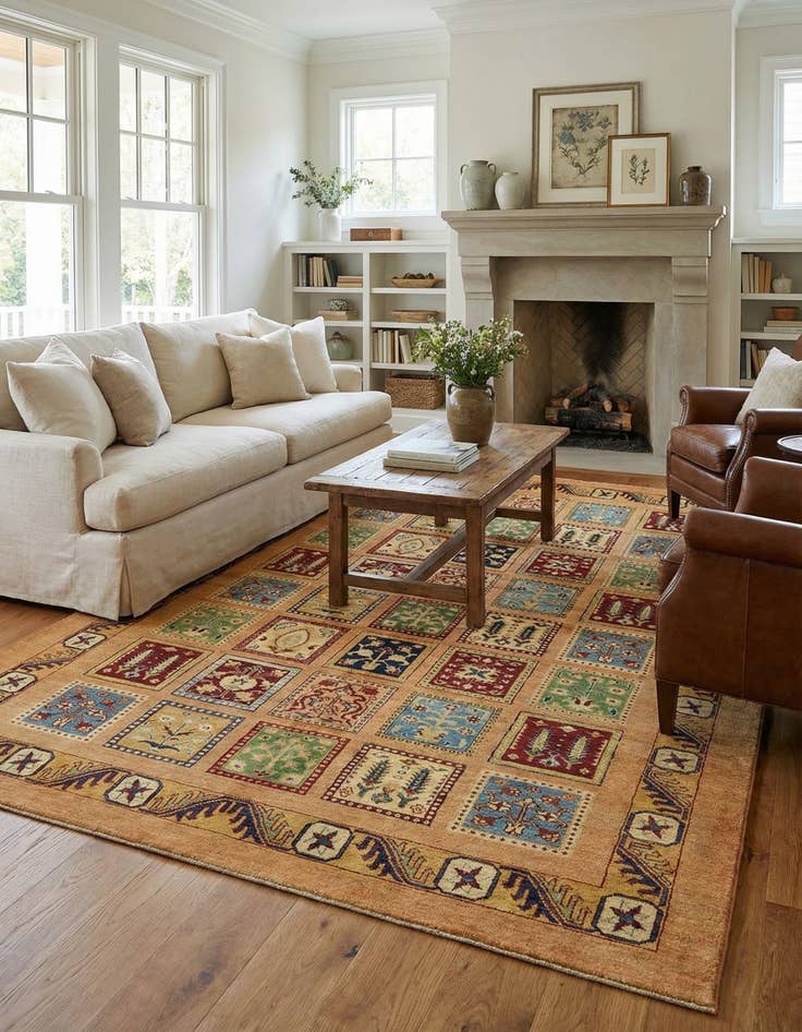 Detail image of 5' 8 x 8' 8  Hand Knotted Ariana Ziegler Rug