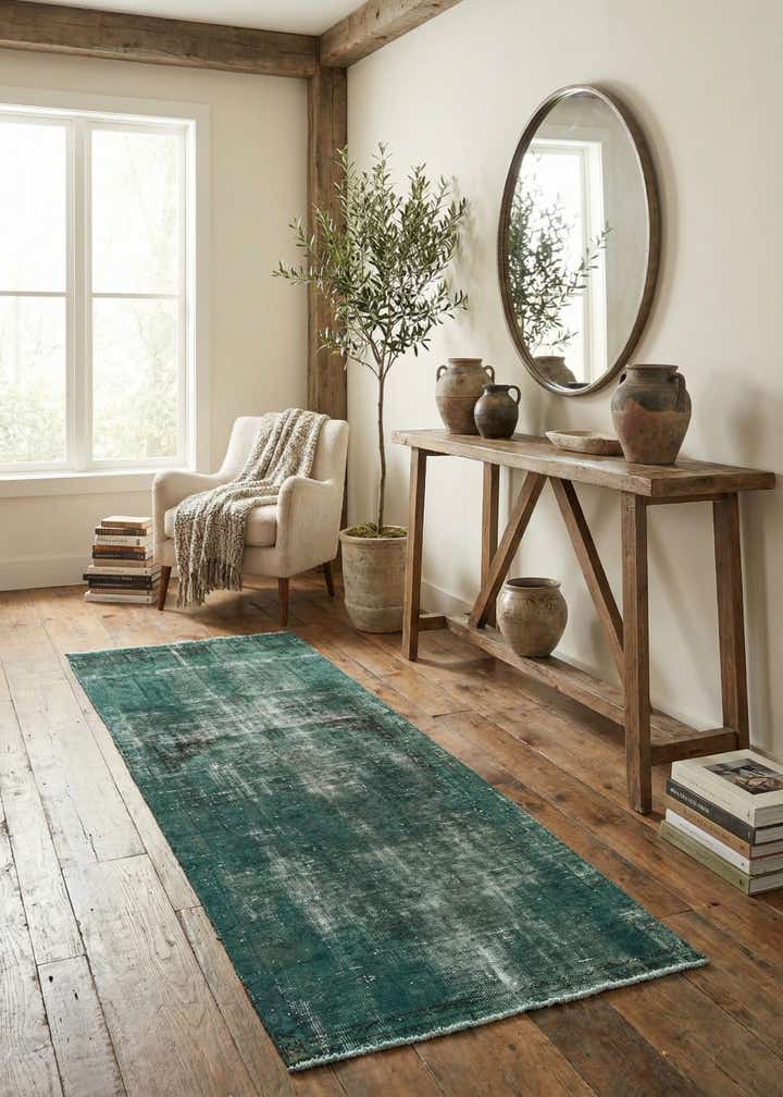 3' x 7' 7 Hand Knotted Ultra Vintage Persian Wool Runner Rug
