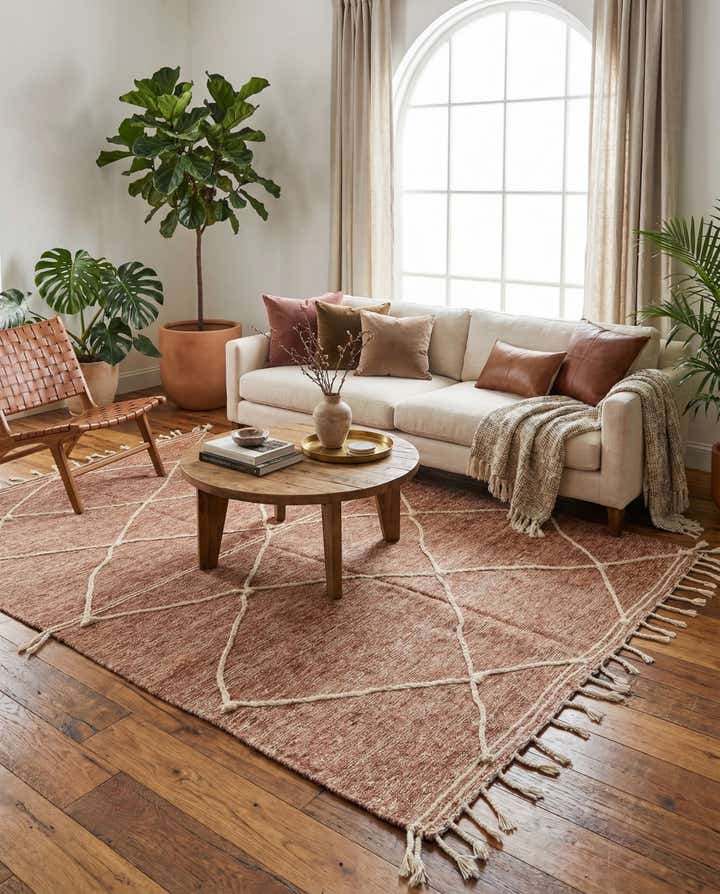6' 2 x 9' 9 Hand Knotted Moroccan Wool Rug