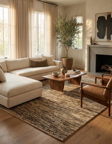 8' 3 x 9' 6 Hand Knotted Modern Ziegler Rug