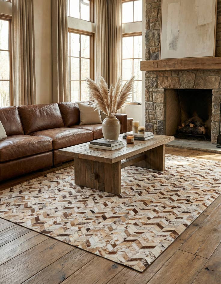 Detail image of 5' x 8' Cowhide Rug