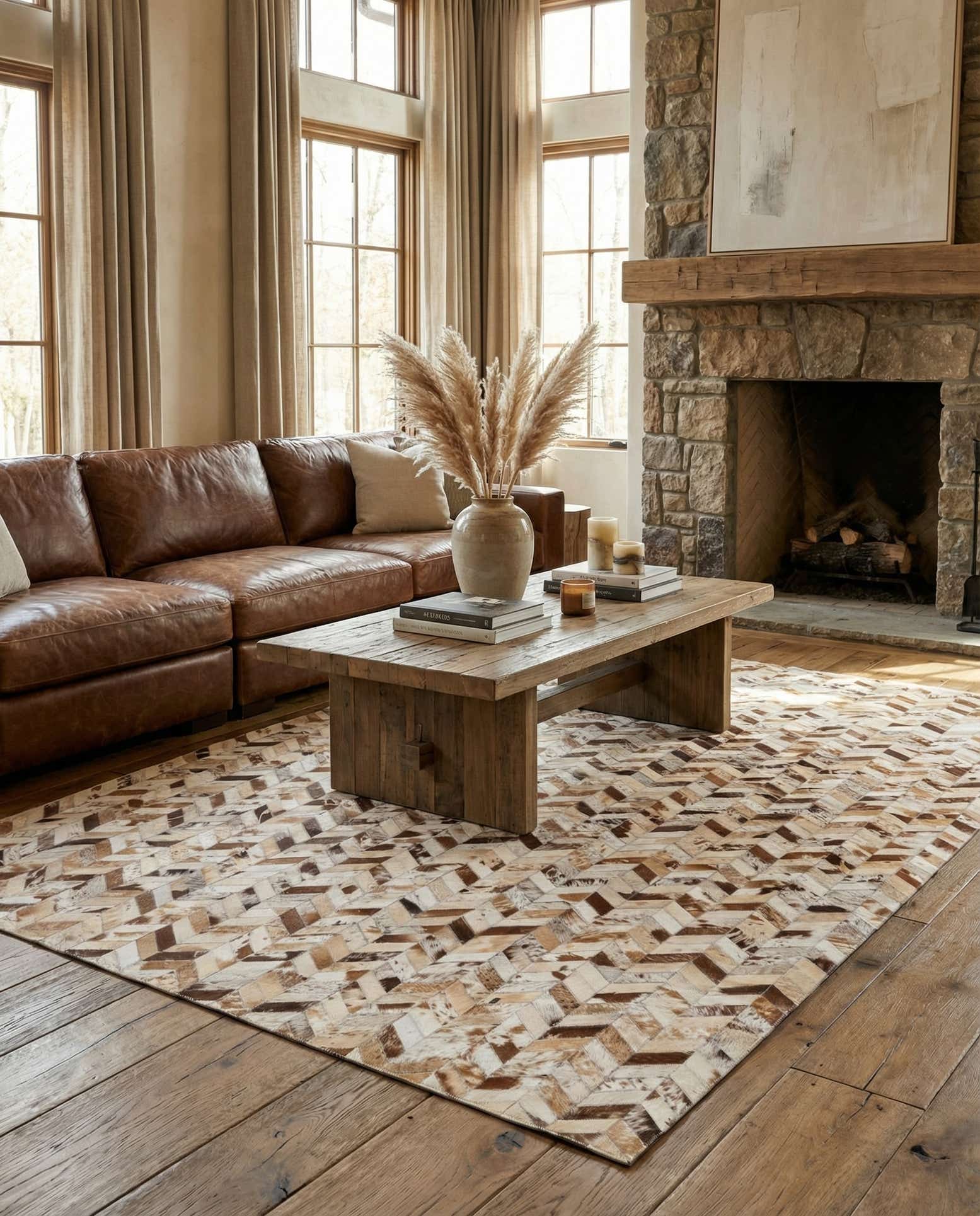 5' x 8' Cowhide Rug