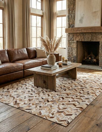 5' x 8' Cowhide Rug