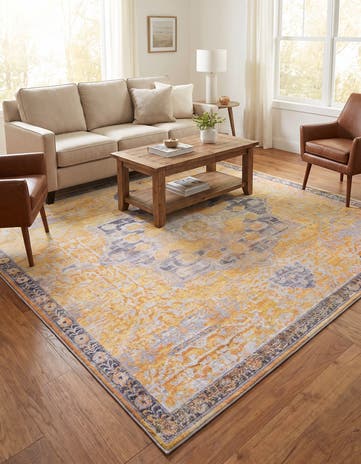 7' 3 x 7' 3 Washable Francesca Square Rug
