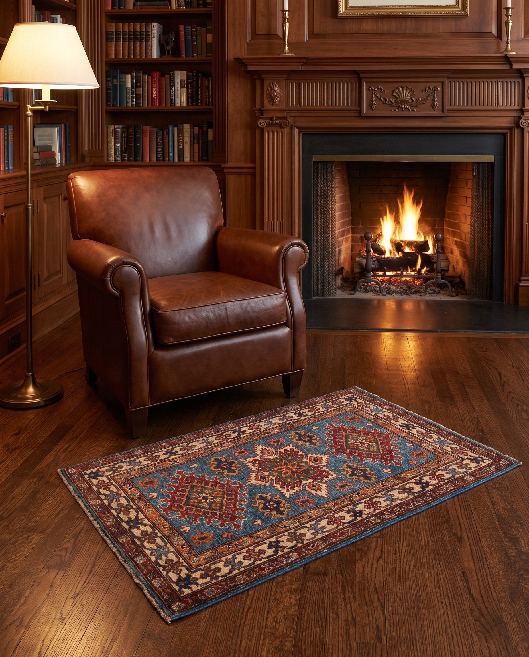 2' 9 x 4' 1 Hand Knotted Kazak Rug