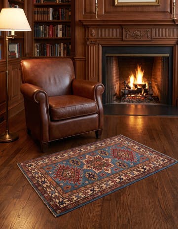 2' 9 x 4' 1 Hand Knotted Kazak Rug
