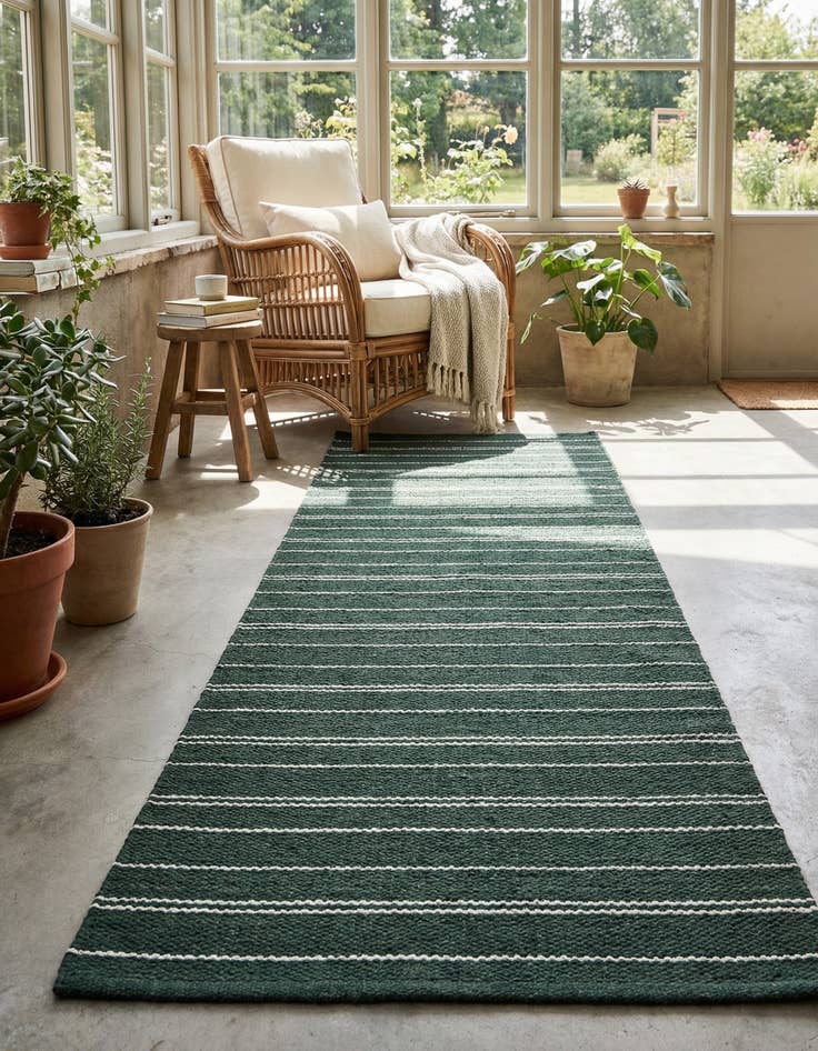 Detail image of 2' x 8'  Hand Woven Lariat Runner Rug