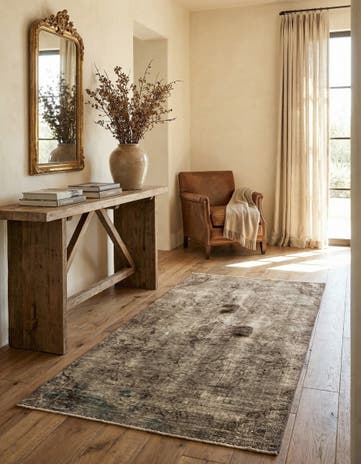 4' x 7' 4 Hand Knotted Ultra Vintage Persian Wool Rug
