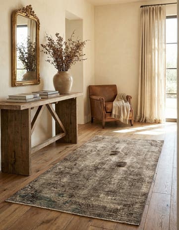 4' x 7' 4 Hand Knotted Ultra Vintage Persian Wool Rug