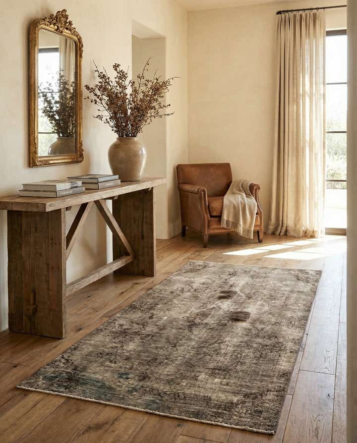 4' x 7' 4 Hand Knotted Ultra Vintage Persian Wool Rug