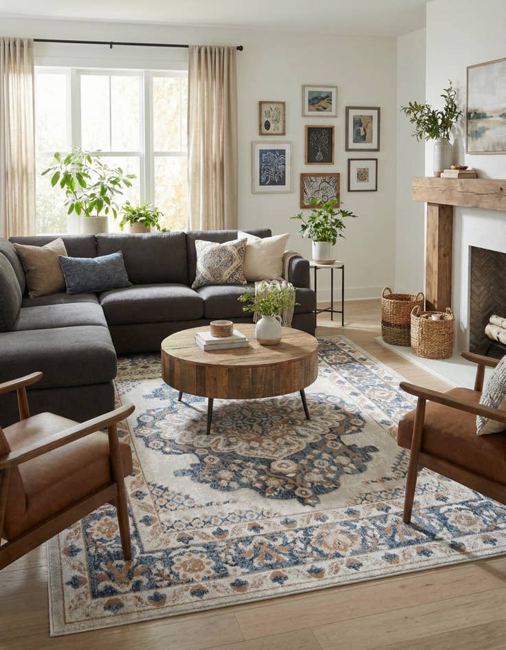 Detail image of 7' 10 x 10' Oxford Rug