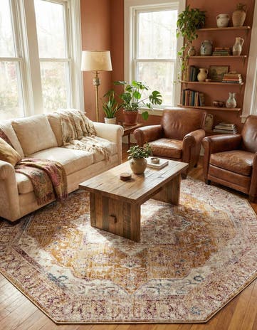 7' 10 x 7' 10 Deepa Octagon Rug