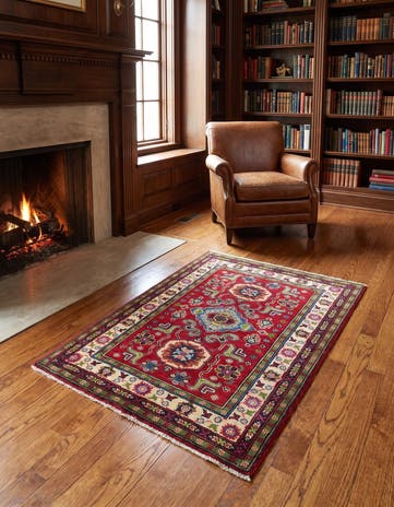 2' 9 x 3' 10 Hand Knotted Kazak Rug