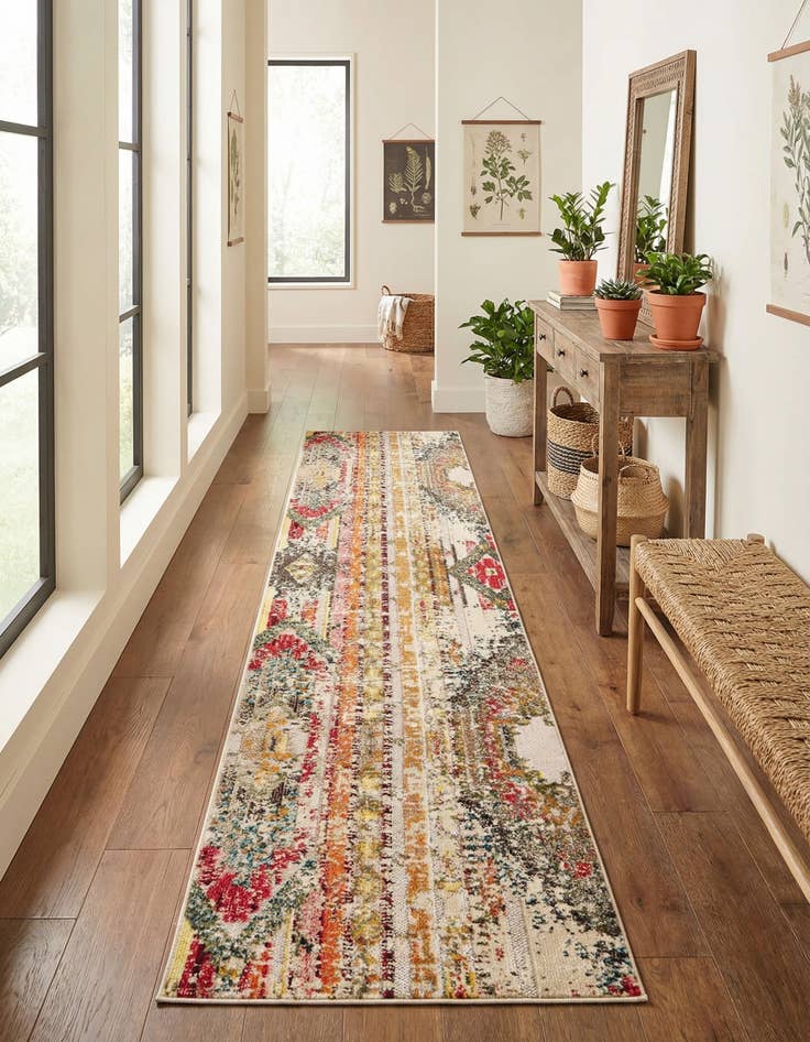 Detail image of 2' 7 x 12'  Washable Casablanca Indoor / Outdoor Runner Rug