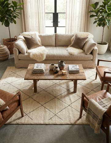 8' 3 x 10' Hand Knotted Moroccan Wool Rug