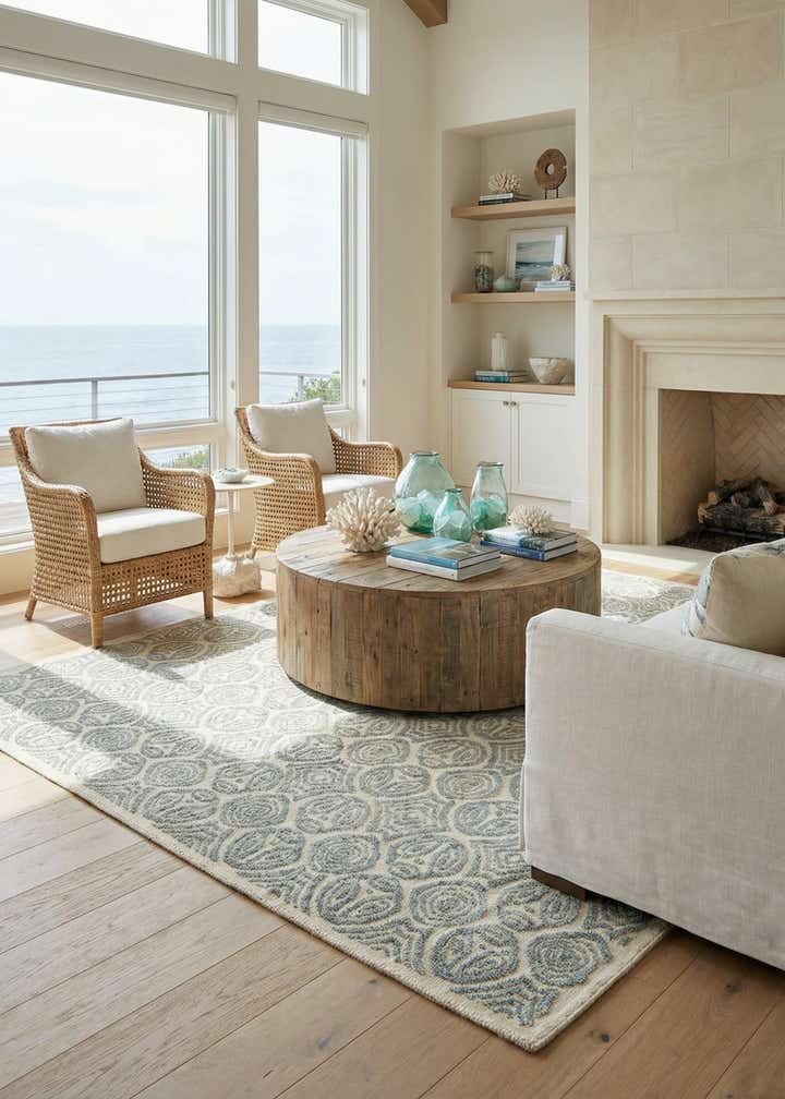 9' 2 x 12' 4 Hand Knotted Darya Wool Rug