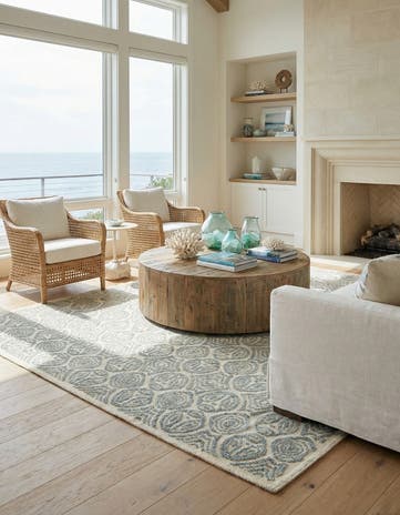9' 2 x 12' 4 Hand Knotted Darya Wool Rug