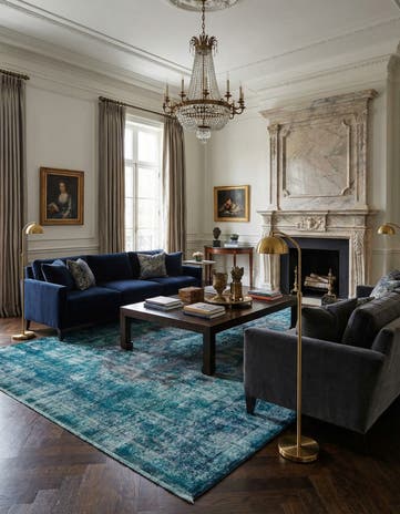 9' 10 x 13' Vintage Royal Wool Rug