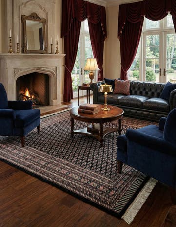 5' 2 x 8' Hand Knotted Bokhara Oriental Wool Rug