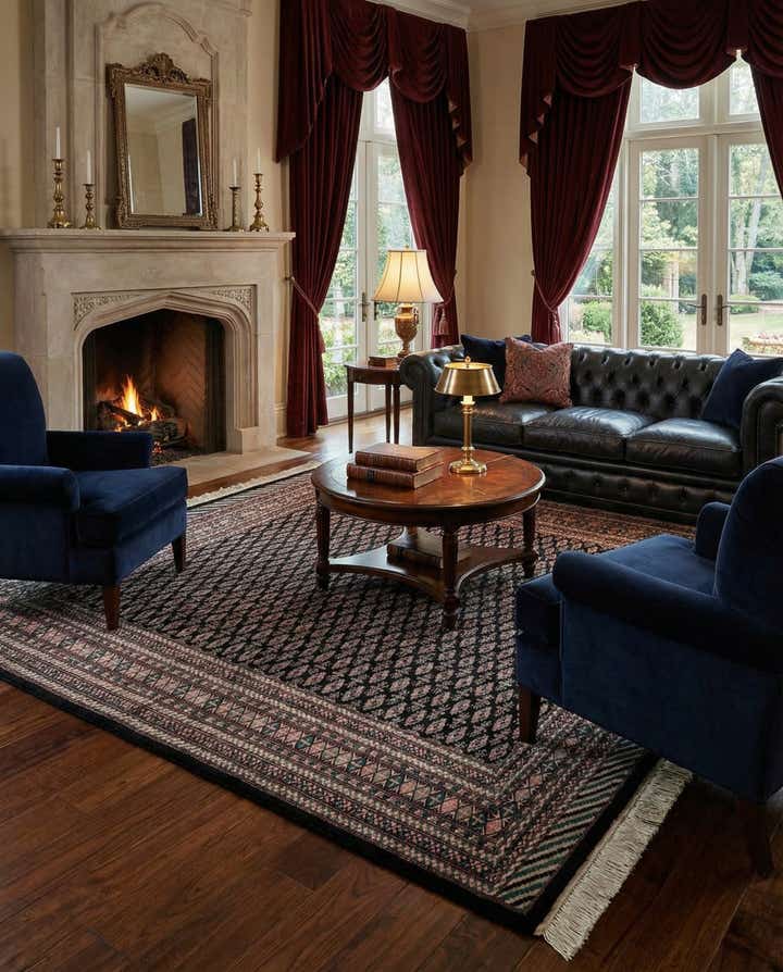 5' 2 x 8' Hand Knotted Bokhara Oriental Wool Rug