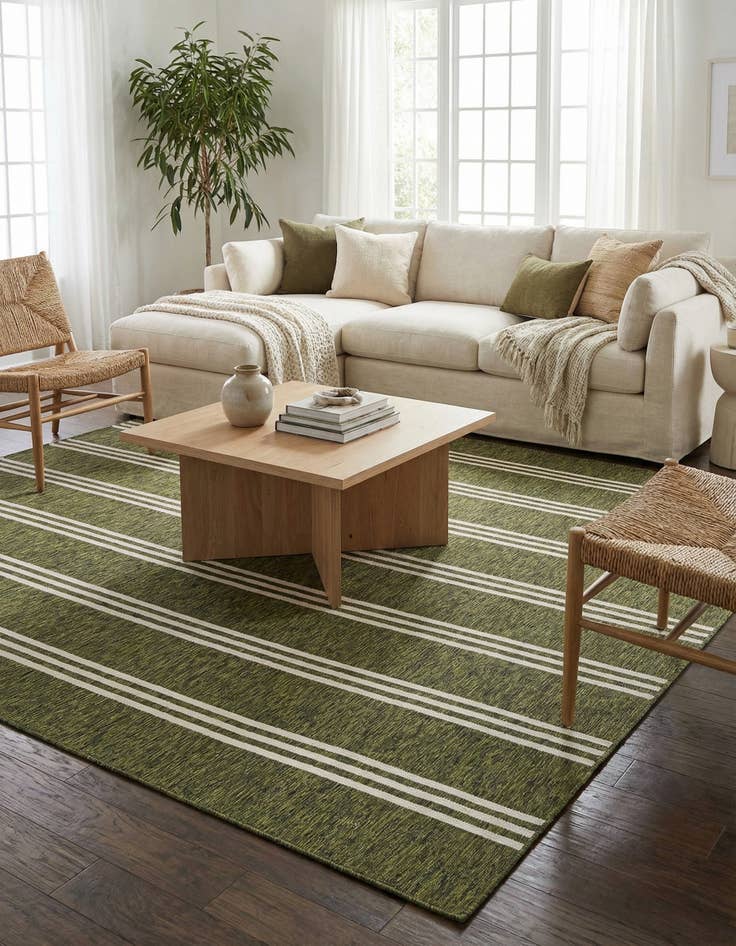 Detail image of  7' 10 x 10'  Washable Jill Zarin Anguilla Indoor / Outdoor Rug