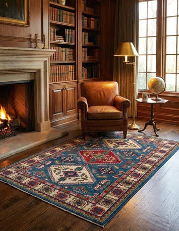 4' x 6' 1 Hand Knotted Kazak Rug