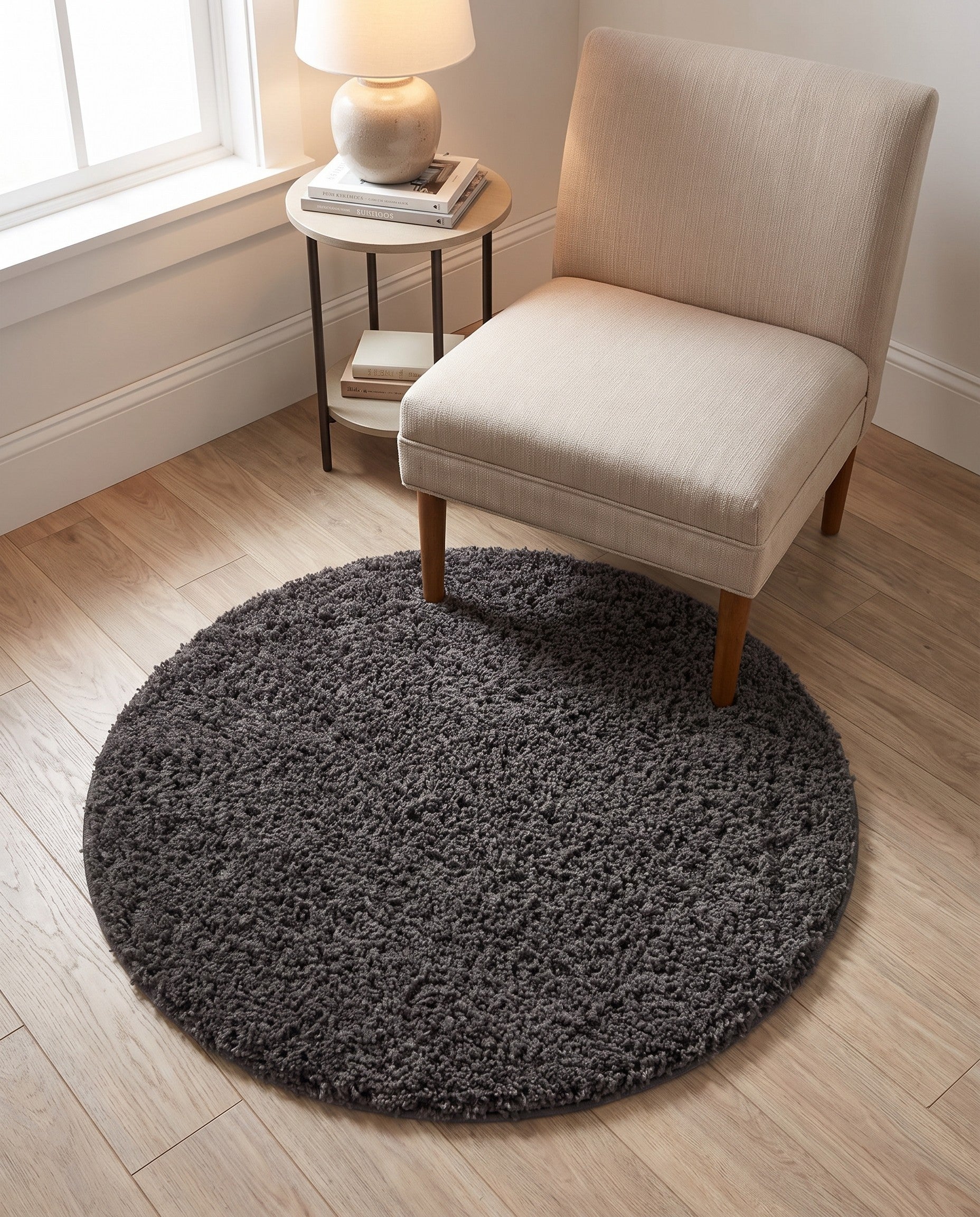 3' 3 x 3' 3 Everyday Shag Round Rug