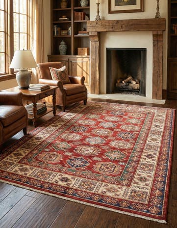 5' 7 x 7' 11 Hand Knotted Kazak Oriental Rug