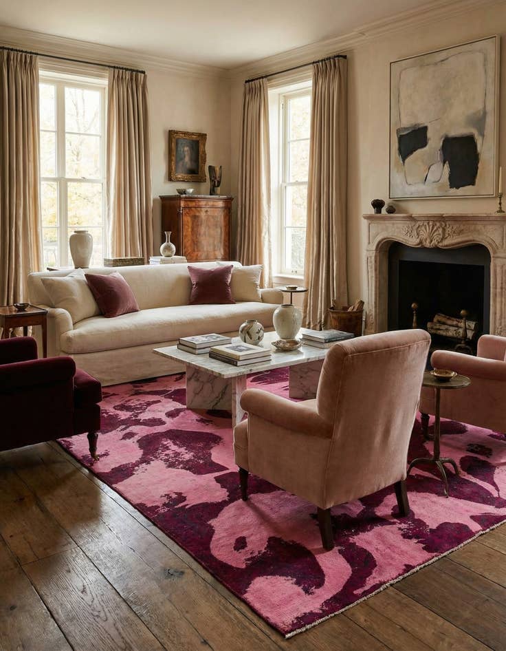 Detail image of  7' 8 x 11' 4  Hand Knotted Ultra Vintage Persian Wool Rug