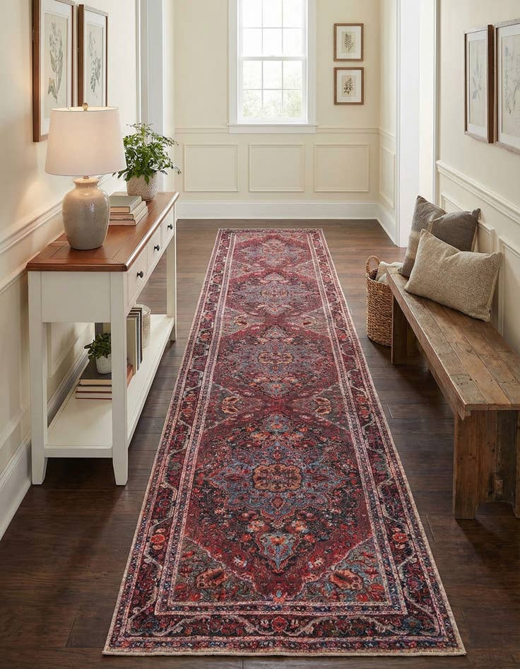 Detail image of 2' 6 x 16' 5 Washable Timeless Runner Rug