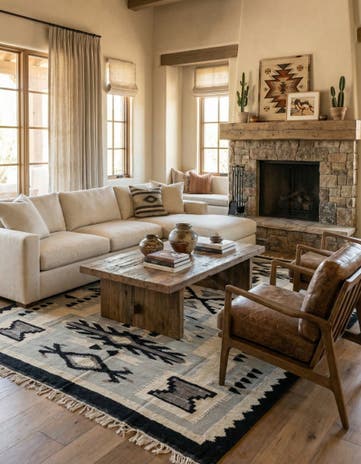 7' 8 x 10' 7 Hand Knotted Oushak Wool Rug