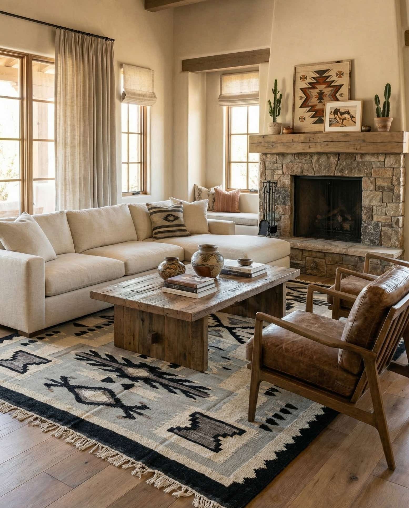 7' 8 x 10' 7 Hand Knotted Oushak Wool Rug