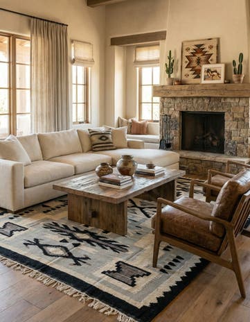 7' 8 x 10' 7 Hand Knotted Oushak Wool Rug