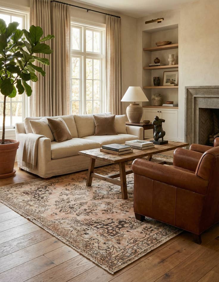 Detail image of 7' x 10' 2  Hand Knotted Ultra Vintage Persian Wool Rug