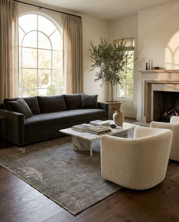 6' 1 x 9' 4 Hand Knotted Ultra Vintage Persian Wool Rug