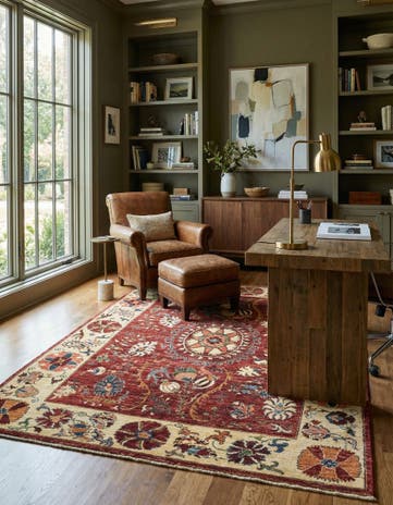 5' x 6' 9 Hand Knotted Ariana Ziegler Rug